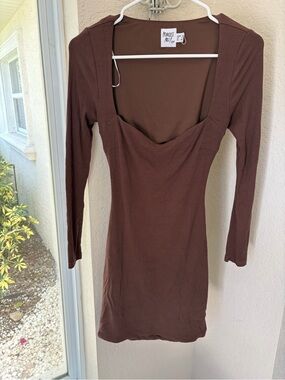 Princess Polly brown bodycon dress women’s size 4